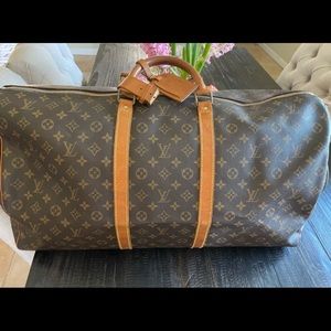100% Authentic Louis Vuitton Duffle/Carryall/Keepall Bag 55 In GUC!